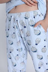 Zivame Cup Cake Knit Poly Pyjama Set - Orchid Tint — thumbnail 7